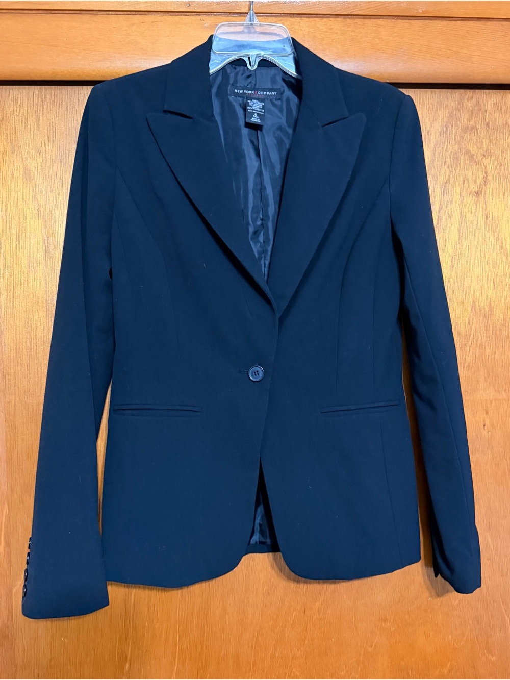 New York & Company Black Single-Button Women's Blazer Size 6 Tall
